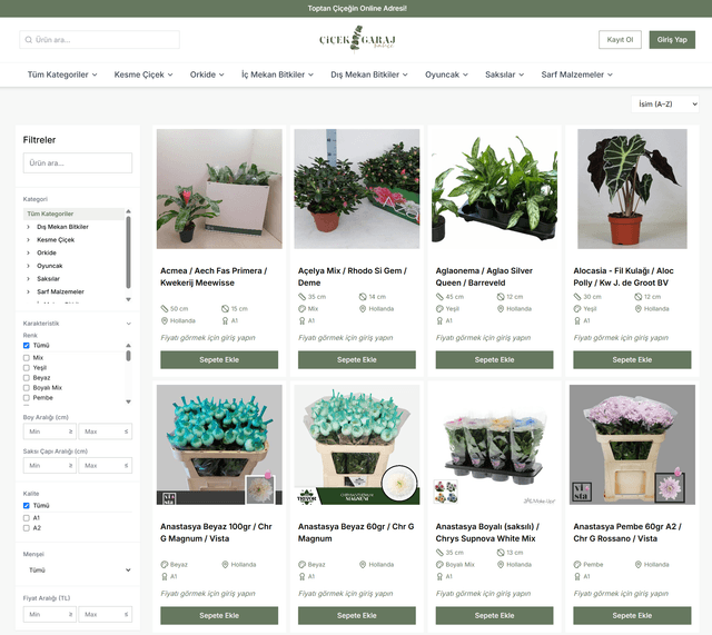 Webshop - all products